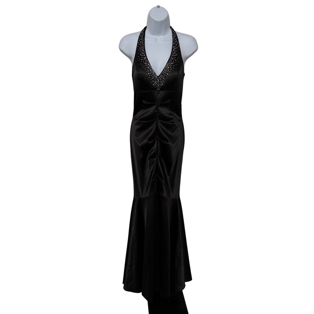 Vintage Y2K Babydoll Ruched Sequin Prom Dress 5 Formal Whimsigoth Gala Event